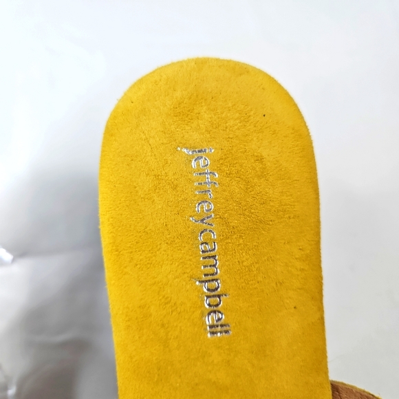 Jeffrey Campbell Yellow Bow Flat Sandals Size 10 - Picture 5 of 7
